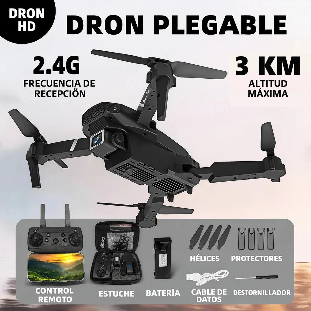 Dron FlyMax: contenido de la caja y hasta 3 km de altitud