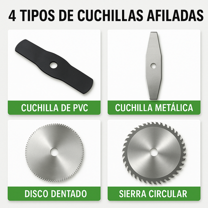 Cortadora Inalámbrica Recargable TurboBlade + 2 Baterías 48V de Regalo [ÚLTIMAS UNIDADES]