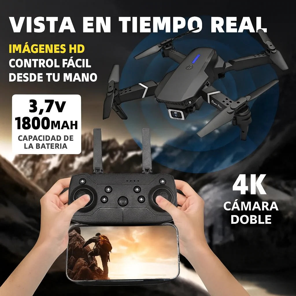 Vista en tiempo real desde el celular con el control del dron FlyMax