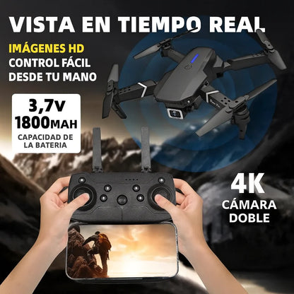 Vista en tiempo real desde el celular con el control del dron FlyMax