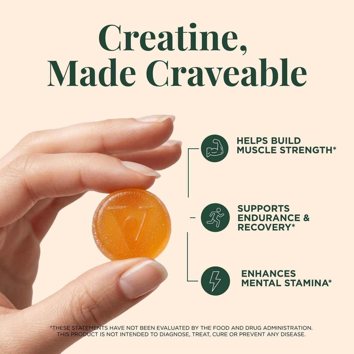 Creatine Gummies Women's 75 gomitas | Energía del día a día