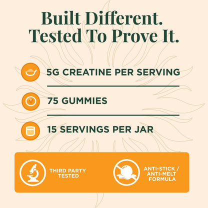 Creatine Gummies Women's 75 gomitas | Energía del día a día