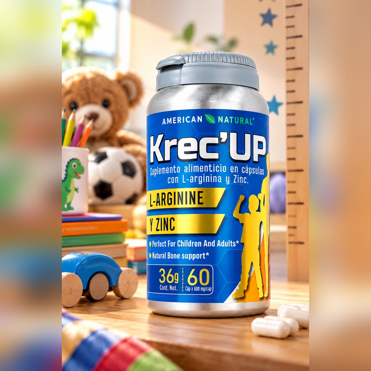 Krec'UP L-Arginina + Zinc 60 cápsulas
