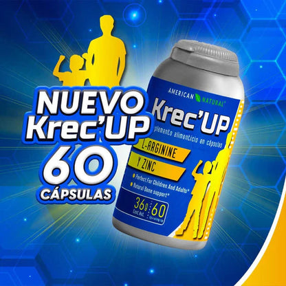 Krec'UP L-Arginina + Zinc 60 cápsulas