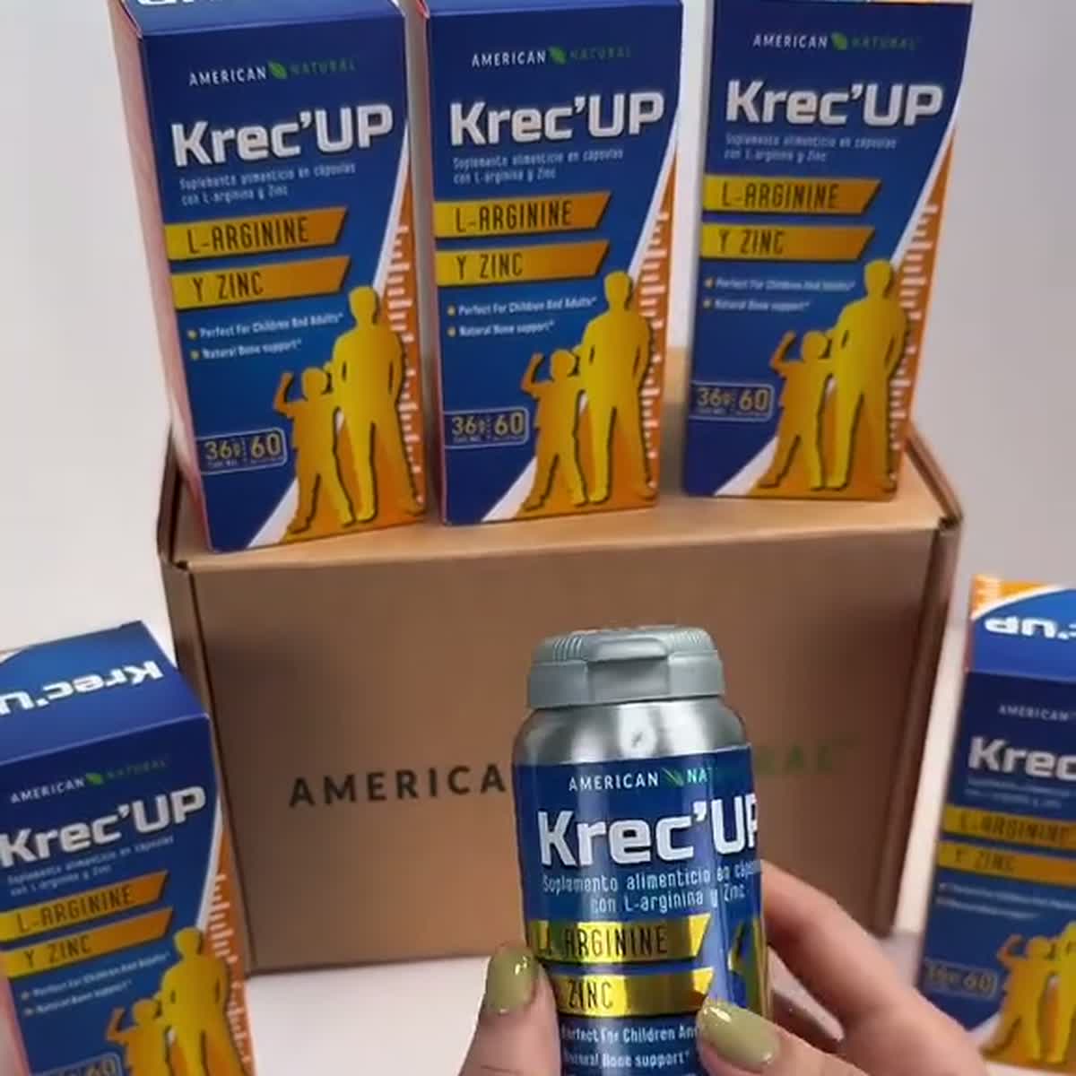 Krec'UP L-Arginina + Zinc 60 cápsulas