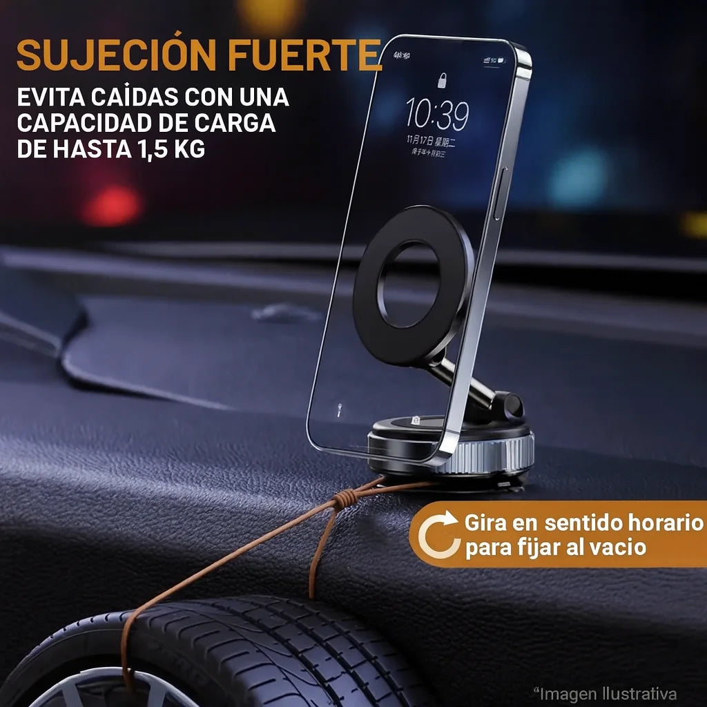 Sujeción fuerte con capacidad de carga de hasta 1,5 kg