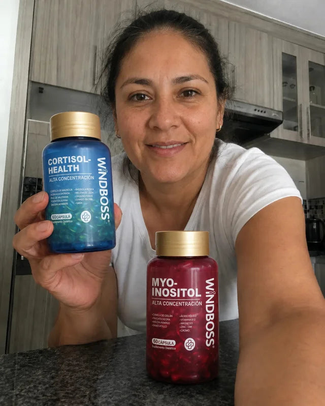 Cliente con su Combo Cortisol-Health y Myo-Inositol